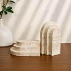 Natural Marble Stone Bookends