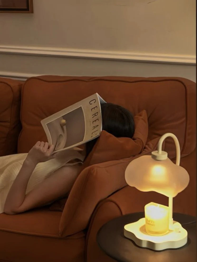 Transform Your Space with the Adorable Cloud Candle Warmer Lamp Featuring Timer and Dimmable Brightness