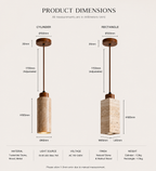Product dimensions – cylinder and rectangle models