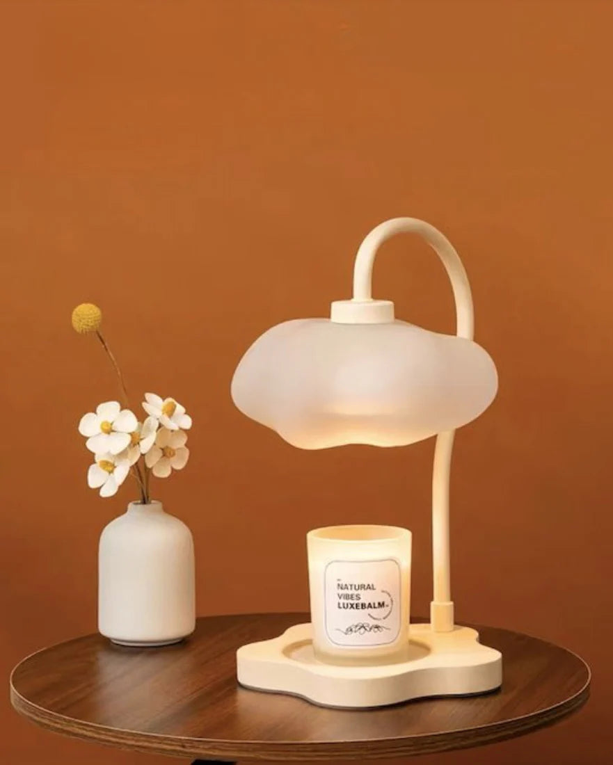 Transform Your Space with the Adorable Cloud Candle Warmer Lamp Featuring Timer and Dimmable Brightness