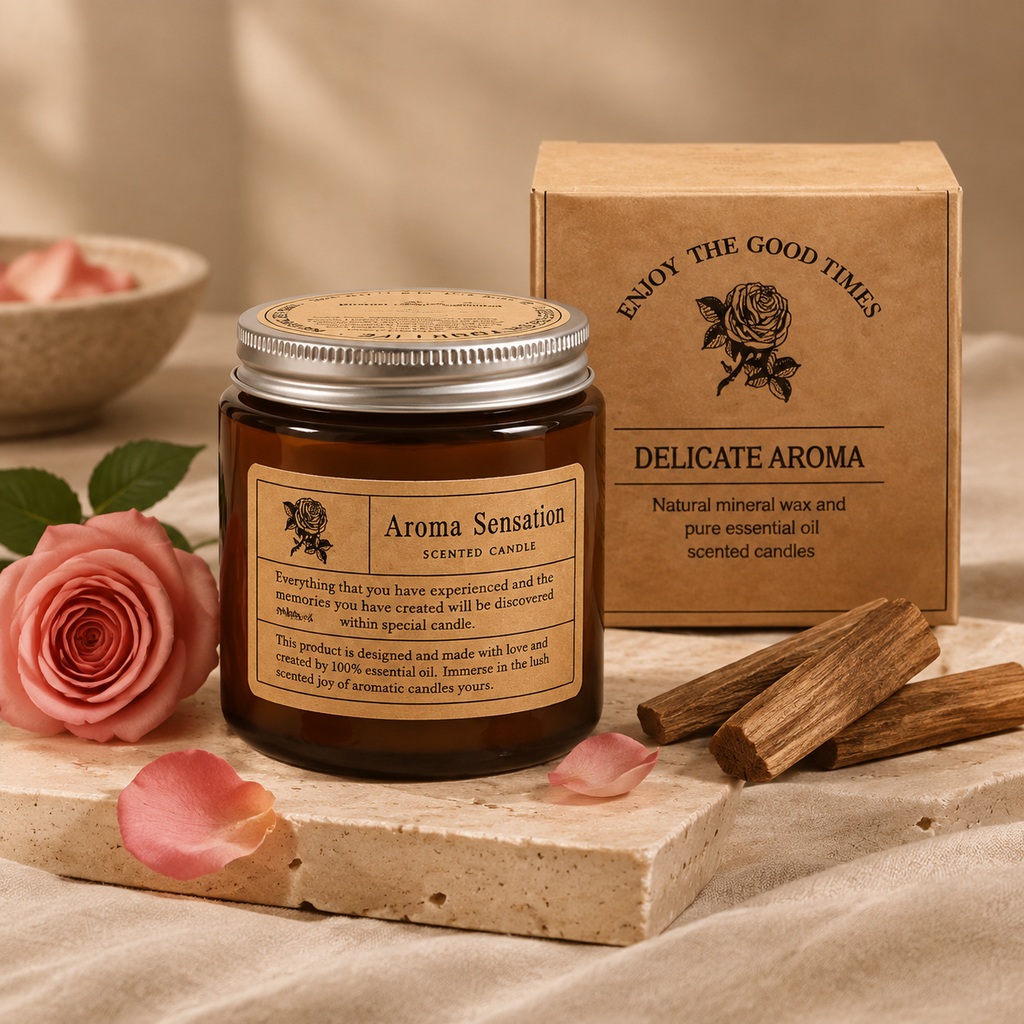 Luxury Bamboo Green Tea Aromatherapy Candle