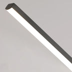 Close-up of the LED bar strip on the linear pendant light