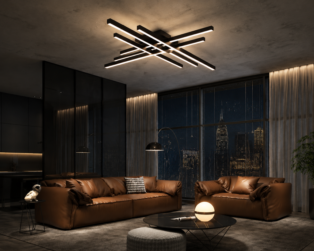 Modern LED Geometric Ceiling Light